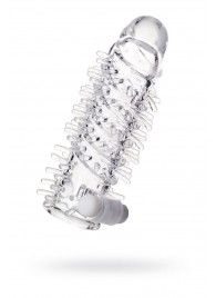 Насадка на пенис TOYFA A-Toys с вибропулей и шипами - 13,4 см. - A-toys - в Мытищах купить с доставкой