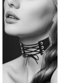 Оригинальный ошейник-чокер со шнуровкой - Bijoux Pour Toi - купить с доставкой в Мытищах