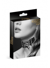 Оригинальный ошейник-чокер со шнуровкой - Bijoux Pour Toi - купить с доставкой в Мытищах