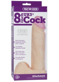 Ультрареалистичная насадка для трусиков Vac-U-Lock 8  ULTRASKYN Cock - 20,57 см. - Doc Johnson - купить с доставкой в Мытищах