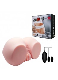 Телесный мастурбатор с двумя любовными тоннелями и вибрацией - Baile - в Мытищах купить с доставкой