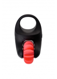 Чёрно-красное эрекционное виброкольцо Erotist - Erotist Adult Toys - в Мытищах купить с доставкой