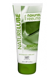 Лубрикант на водной основе NatureLube с алоэ вера - 100 мл. - HOT - купить с доставкой в Мытищах