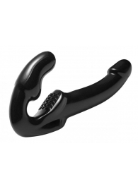 Чёрный безремневой страпон Revolver - XR Brands - купить с доставкой в Мытищах