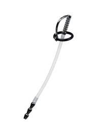 Силиконовый уретральный плаг со сменными фиксирующими кольцами Metal - ToyFa - купить с доставкой в Мытищах