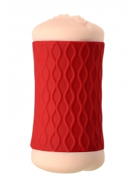 Двухсторонний мастурбатор JOS  NADIN в красном цилиндре - JOS - в Мытищах купить с доставкой