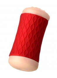 Двухсторонний мастурбатор JOS  NADIN в красном цилиндре - JOS - в Мытищах купить с доставкой