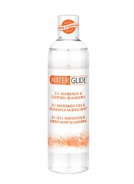 Гель-смазка 2-в-1 MASSAGE   LUBRICANT GUARANA - 300 мл. - Waterglide - купить с доставкой в Мытищах
