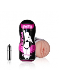 Мастурбатор-вагина Sex In A Can Vibra Vagina Tunnel - Lovetoy - в Мытищах купить с доставкой