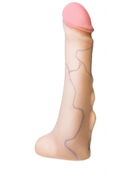 Реалистичная насадка с мошонкой REAL Standard - 18 см. - LOVETOY (А-Полимер) - купить с доставкой в Мытищах