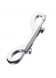 Серебристый двухсторонний карабин TOYFA Metal - ToyFa - купить с доставкой в Мытищах