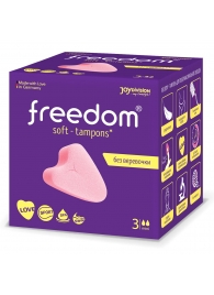 Женские гигиенические тампоны без веревочки FREEDOM mini - 3 шт. - Freedom - купить с доставкой в Мытищах