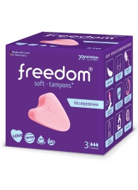 Женские гигиенические тампоны без веревочки FREEDOM normal - 3 шт. - Freedom - купить с доставкой в Мытищах