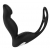 Черный вибромассажер простаты P-PLEASER W ERECTION ENHANCE - Dream Toys - в Мытищах купить с доставкой