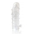 Закрытая прозрачная рельефная насадка Crystal sleeve - 13 см. - Erowoman-Eroman - в Мытищах купить с доставкой