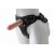 Черный пояс-трусики с двумя насадками Soft-Dolli - 16,5 и 10,5 см. - LOVETOY (А-Полимер) - купить с доставкой в Мытищах