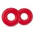 Набор из 2 красных эрекционных колец DONUT RINGS OVERSIZED - Blush Novelties - в Мытищах купить с доставкой