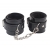 Черные оковы на ноги Obey Me Leather Ankle Cuffs - Chisa - купить с доставкой в Мытищах