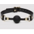 Черный кляп-шар Bound to You Faux Leather Ball Gag - Fifty Shades of Grey - купить с доставкой в Мытищах