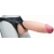 Телесный реалистичный фаллоимитатор на черных трусиках Real Big Strap-On - 34,5 см. - LOVETOY (А-Полимер) - купить с доставкой в Мытищах