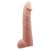 Телесная реалистичная насадка-удлинитель на пенис - 21 см. - Baile - в Мытищах купить с доставкой