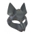 Серая маска Wolf с клепками - Sitabella - купить с доставкой в Мытищах