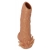 Телесная насадка с усиками и открытой головкой Nude Sleeve M - 12 см. - KOKOS - в Мытищах купить с доставкой