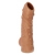 Телесная насадка с пупырышками и открытой головкой Nude Sleeve S - 10 см. - KOKOS - в Мытищах купить с доставкой