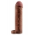 Коричневая насадка с кольцом Perfect 2 Extension with Ball Strap - 19 см. - Pipedream - в Мытищах купить с доставкой