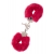 Металлические наручники с красной меховой опушкой METAL HANDCUFF WITH PLUSH RED - Dream Toys - купить с доставкой в Мытищах