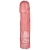 Розовая фаллическая насадка Vac-U-Lock 8  Crystal Jellies Dong - 20,3 см. - Doc Johnson - купить с доставкой в Мытищах