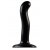 Черный фаллоимитатор-насадка Strap-On-Me P G spot Dildo size S - 16,4 см. - Strap-on-me - купить с доставкой в Мытищах