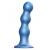 Голубая насадка Strap-On-Me Dildo Plug Balls size S - Strap-on-me - купить с доставкой в Мытищах