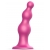 Розовая насадка Strap-On-Me Dildo Plug Beads size S - Strap-on-me - купить с доставкой в Мытищах