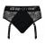 Черные трусики для насадок Diva Lingerie Harness - size S - Strap-on-me - купить с доставкой в Мытищах
