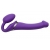 Фиолетовый безремневой вибрострапон Vibrating Bendable Strap-On - size L - Strap-on-me - купить с доставкой в Мытищах