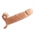 Телесная удлиняющая вибронасадка Penis Sleeve Connor - 17 см. - Baile - в Мытищах купить с доставкой