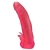 Розовая насадка для страпона с клиторальными лепестками - 18,5 см. - LOVETOY (А-Полимер) - купить с доставкой в Мытищах