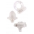 Набор из 3 прозрачных эрекционных колец с вибрацией Teasers Ring Kit - Chisa - в Мытищах купить с доставкой