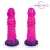 Розовый рельефный фантазийный фаллоимитатор - 20 см. - Bior toys - купить с доставкой в Мытищах