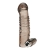 Дымчатая насадка на пенис с вибрацией  Vibrating Penis Enhancing Sleeve Extension - 13,3 см. - BlueLine - в Мытищах купить с доставкой