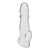 Прозрачная насадка для пениса Girthy Penis Enhancing Sleeve Extension - 17,1 см. - BlueLine - в Мытищах купить с доставкой
