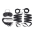 Эротический набор 4PC Bondage Bed Strap   Flogger Kit - Lux Fetish - купить с доставкой в Мытищах