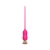 Розовый тонкий стимулятор Nipple Vibrator - 23 см. - I-MOON - купить с доставкой в Мытищах