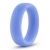 Голубое люминесцентное кольцо Silicone Glo Cock Ring - Blush Novelties - в Мытищах купить с доставкой