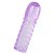 Фиолетовая рельефная насадка на пенис - 13,5 см. - A-toys - в Мытищах купить с доставкой