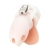 Белая клетка для пениса Silicone Small 2 in Cock Cage With Ball Divider - BlueLine - купить с доставкой в Мытищах
