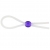 Прозрачное лассо с фиолетовой бусиной SILICONE COCK RING WITH BEAD LAVENDER - NMC - в Мытищах купить с доставкой