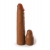 Коричневая насадка на член 2  Silicone X-tension - 20,3 см. - Pipedream - в Мытищах купить с доставкой
