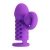 Фиолетовая вибронасадка с клиторальным отростком Harden - Baile - в Мытищах купить с доставкой